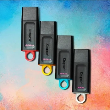 Kingston Pen Drive USB Flash Drives DTX Pendrive 64GB 128GB 256GB High Speed USB3.2 Flash Disk Mini Key Memory Stick 3.0 3