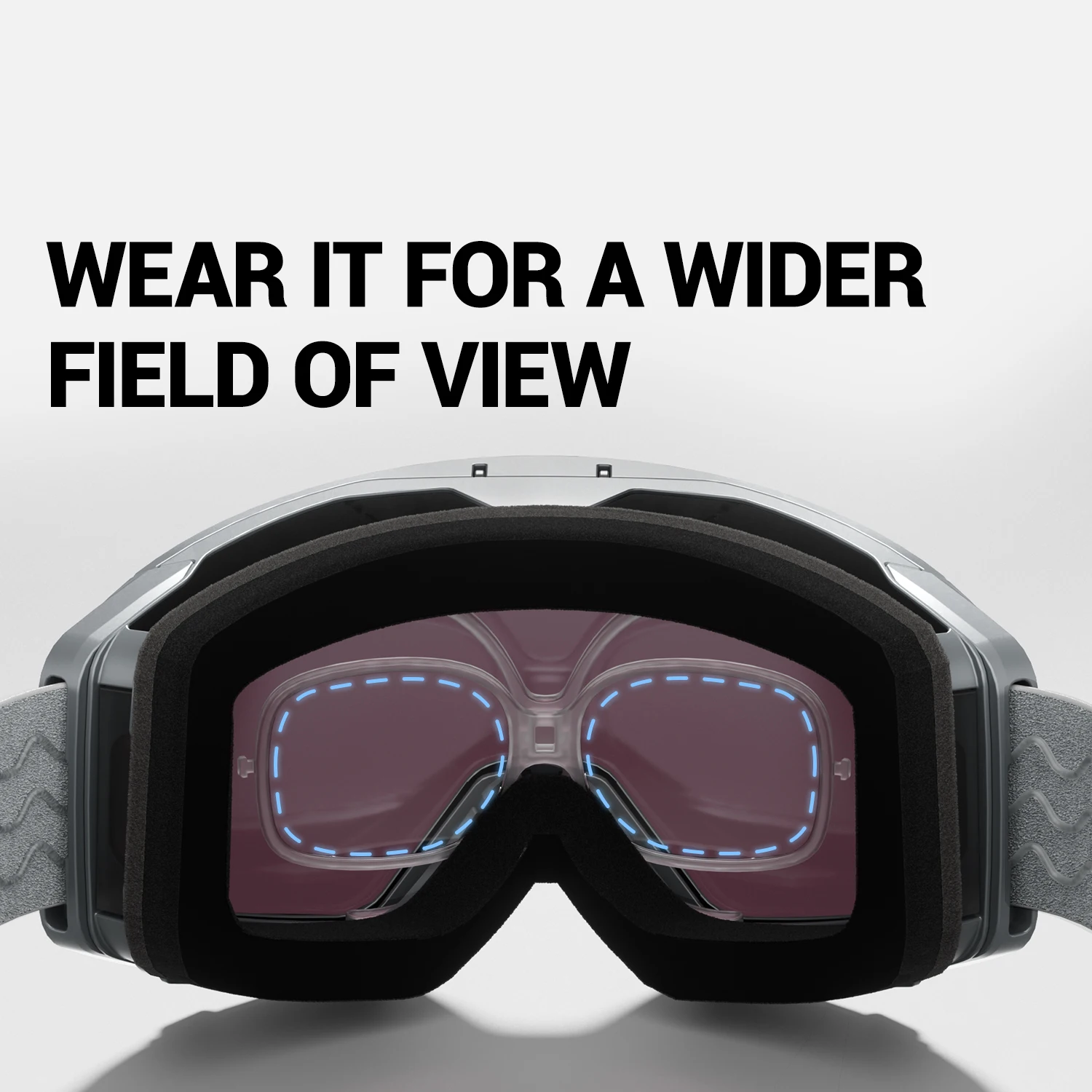 Myopia Frame for Kapvoe Ski Goggle Adjustable Snow Goggles Insert Clip-On Clip for Kapvoe Ski Goggle Myopia Frame Bike Frame