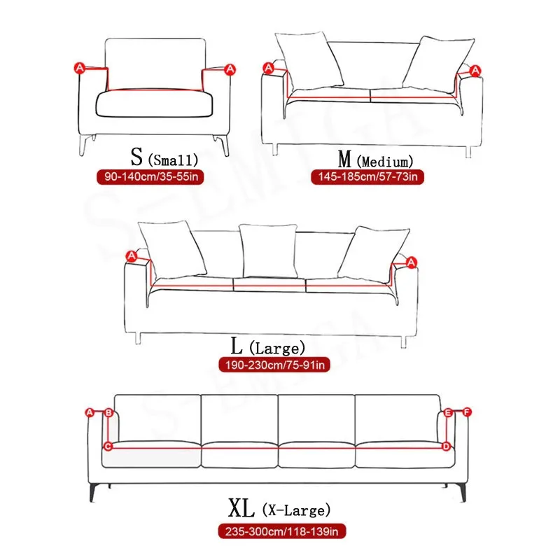 Stretch plush jacquard Sofa Covers for Couch Covers Sofa Slipcovers Furniture Protector Soft with Non Slip Elastic chase cover 2