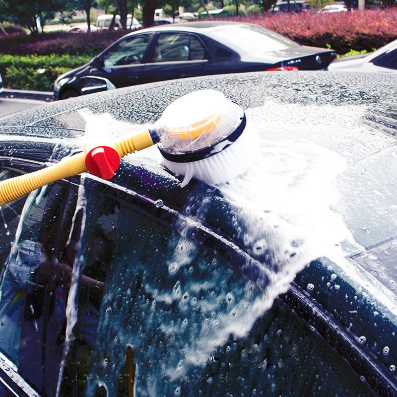 

Car Cleaning Brush Kit Car Wash Foam Brush Automatic Rotary Long Handle Cleaning Mop Broom Cleaning Tools Auto Accessories