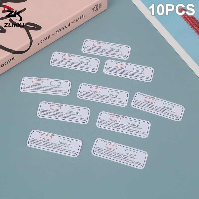 (ZYDD01) 10PCS 라이트 테스트 카드 UVA UVC 테스트 카드 광파장 표시 카드