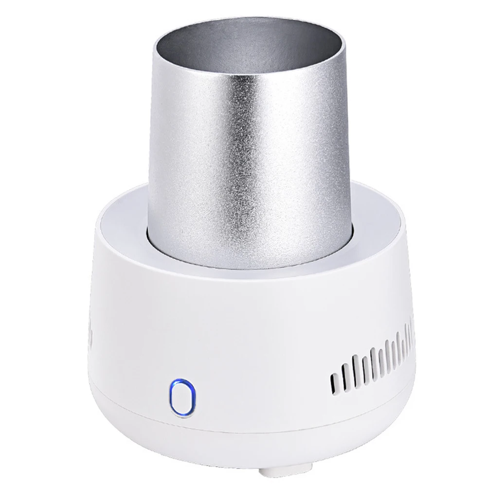 

Aluminum Mug Cooler Beverage Mug Cooler USB Charging 37°F-46°F Temperature Keep Cool 24 Hours Mini Fridge Function