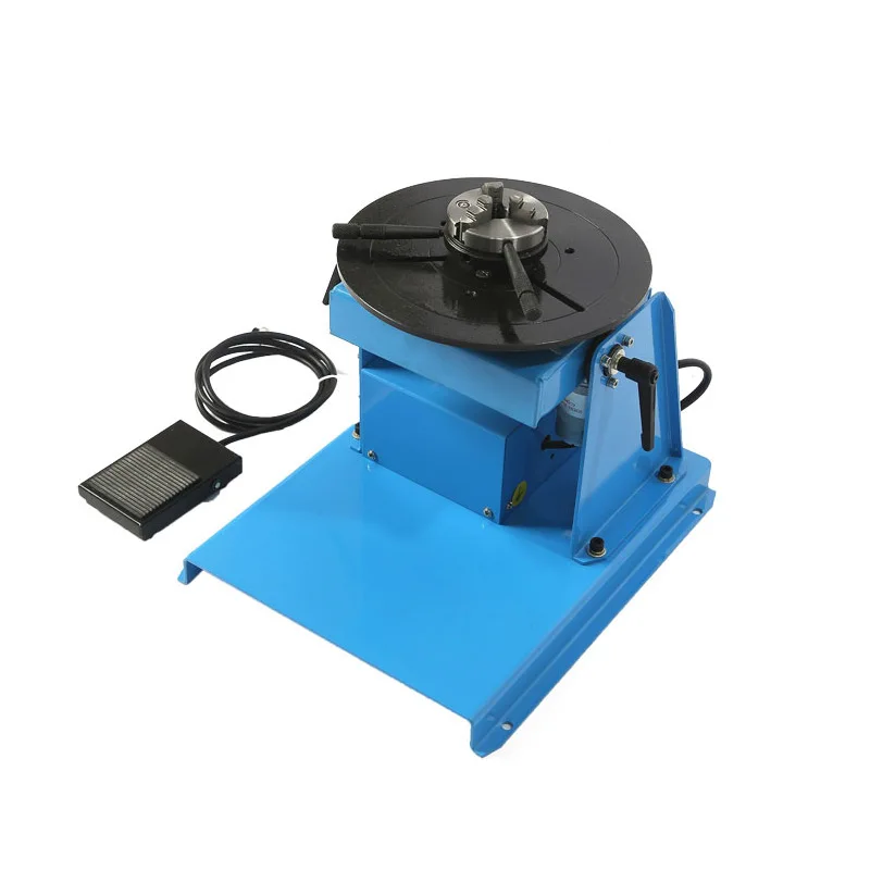 Welding Turntable Rotator Tilte Table for Annular Welding 10KG Rotary Welding Positioner 65mm chuck cartridge optional