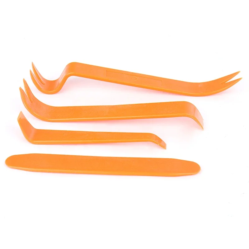 4X CAR TRIM REMOVAL TOOL KIT PANEL DOOR PRY DASH PLASTIC INTERIOR RADIO CLIP SET - Image 4