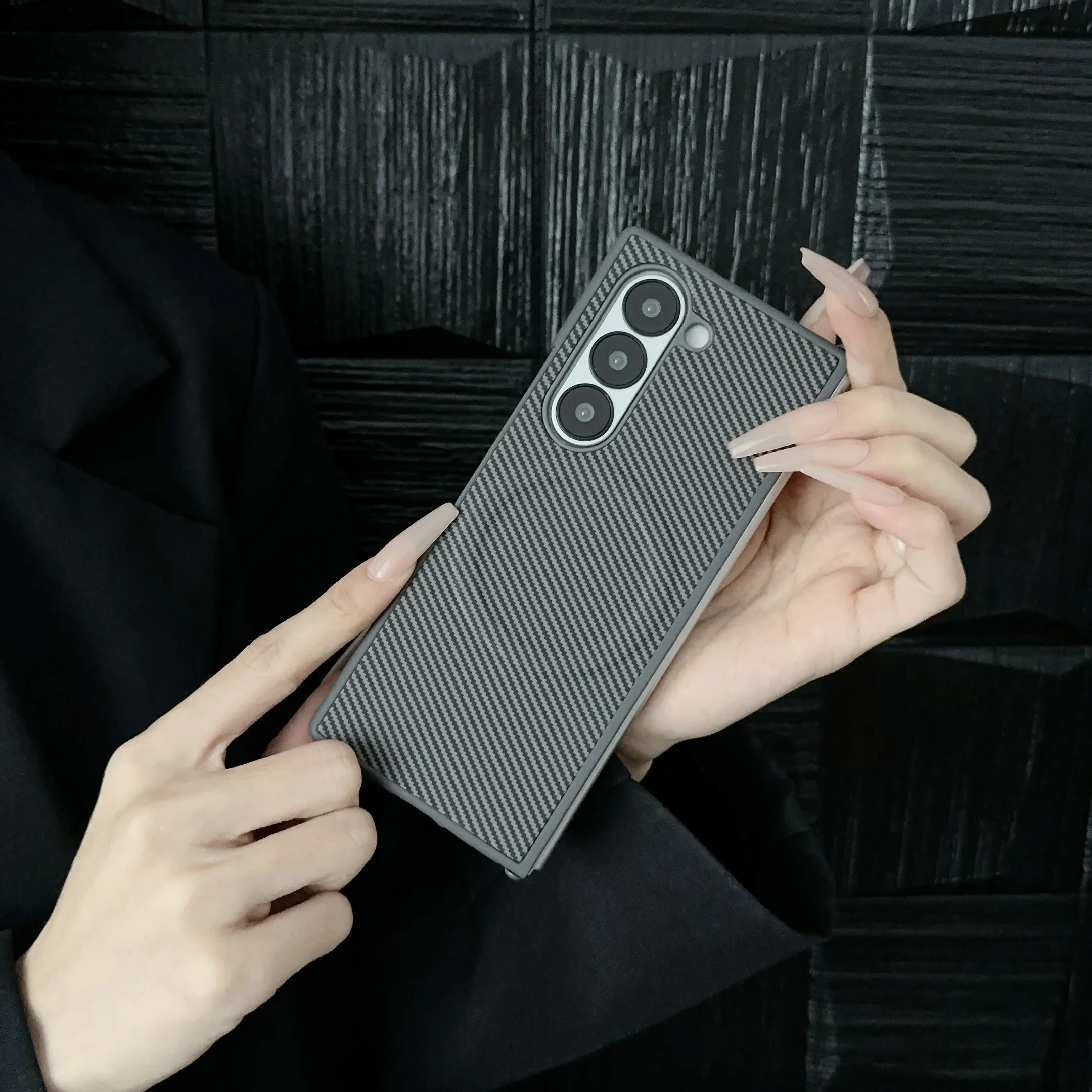 For Samsung Galaxy Fold 3 4 5 6 Luxury Business Man Magnet Thin Phone Case Cover_voghion.com