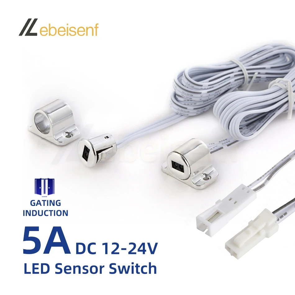 Mini Dual Door Control Sensor Switch On-off Superfície Oculto Instalar Led Gabinete Wardrobe Luzes Controlador Novo dc 12v 24v 5a