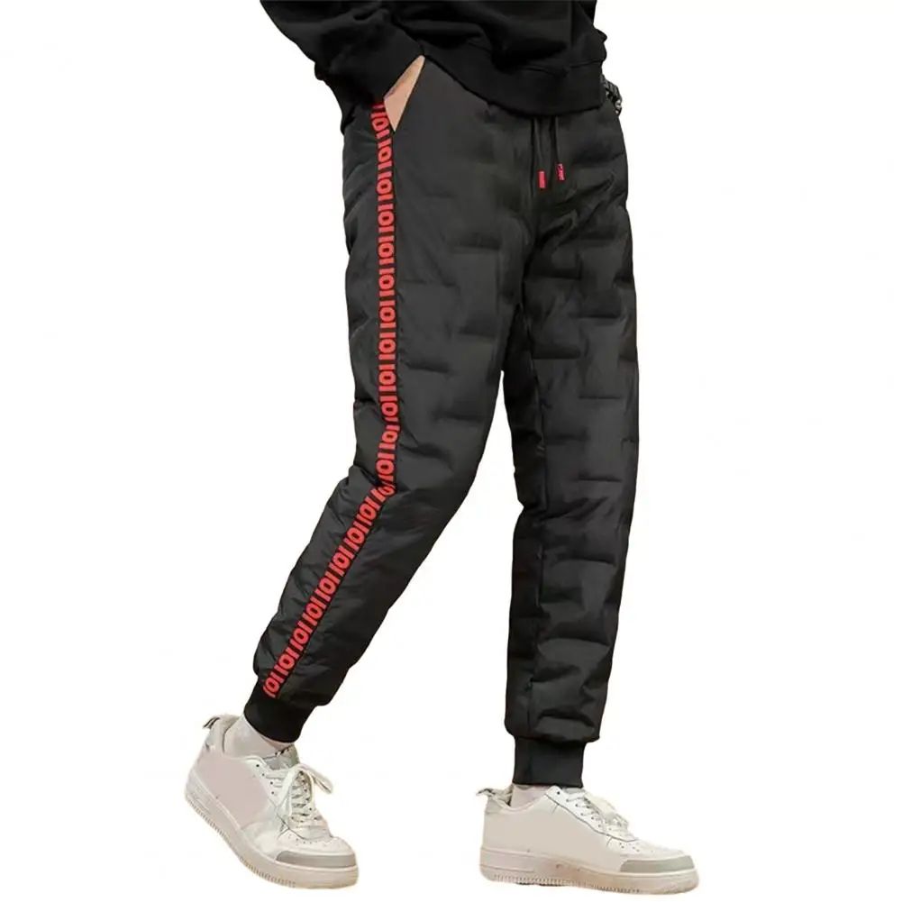 Brick Red Side Taped Detail Joggers