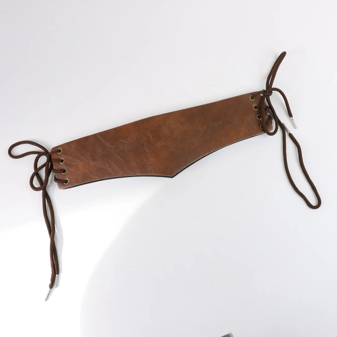 Mittelalterlicher Ritter-PU-Ledergürtel, keltisches Wikinger-Kampfkostüm, Legierungsschnalle, breiter Gürtel, Retro-Stil, modisch und langlebig – Detail 5
