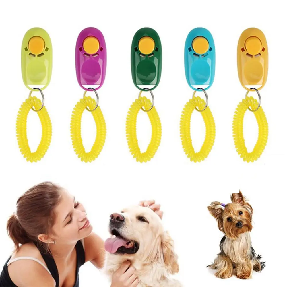 Plastic Portable Dog Clicker Toys Pet Tranining Clicke Training Tool Dog Whistle dog whistle dog clicker