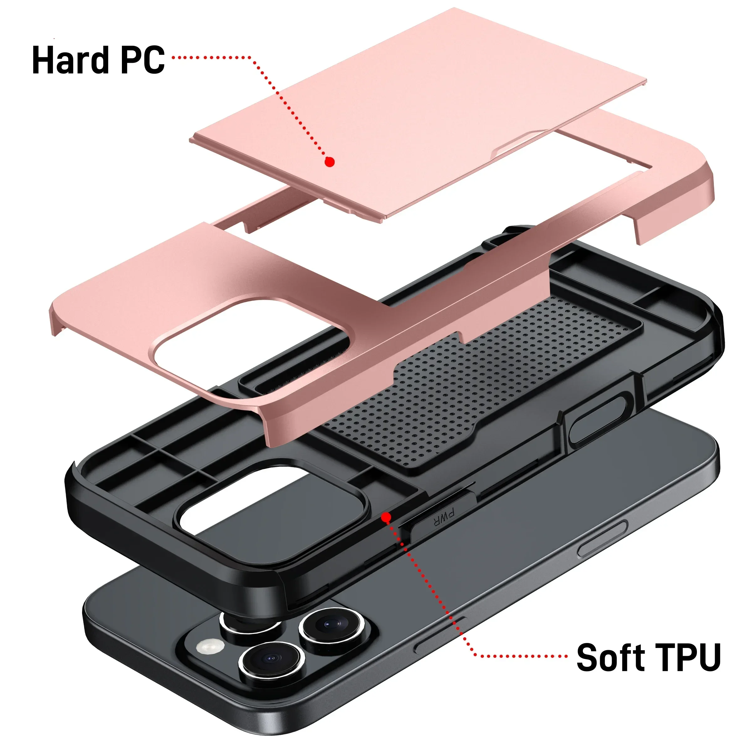 Sleek Business Armor Wallet Case with Card Slot Cover