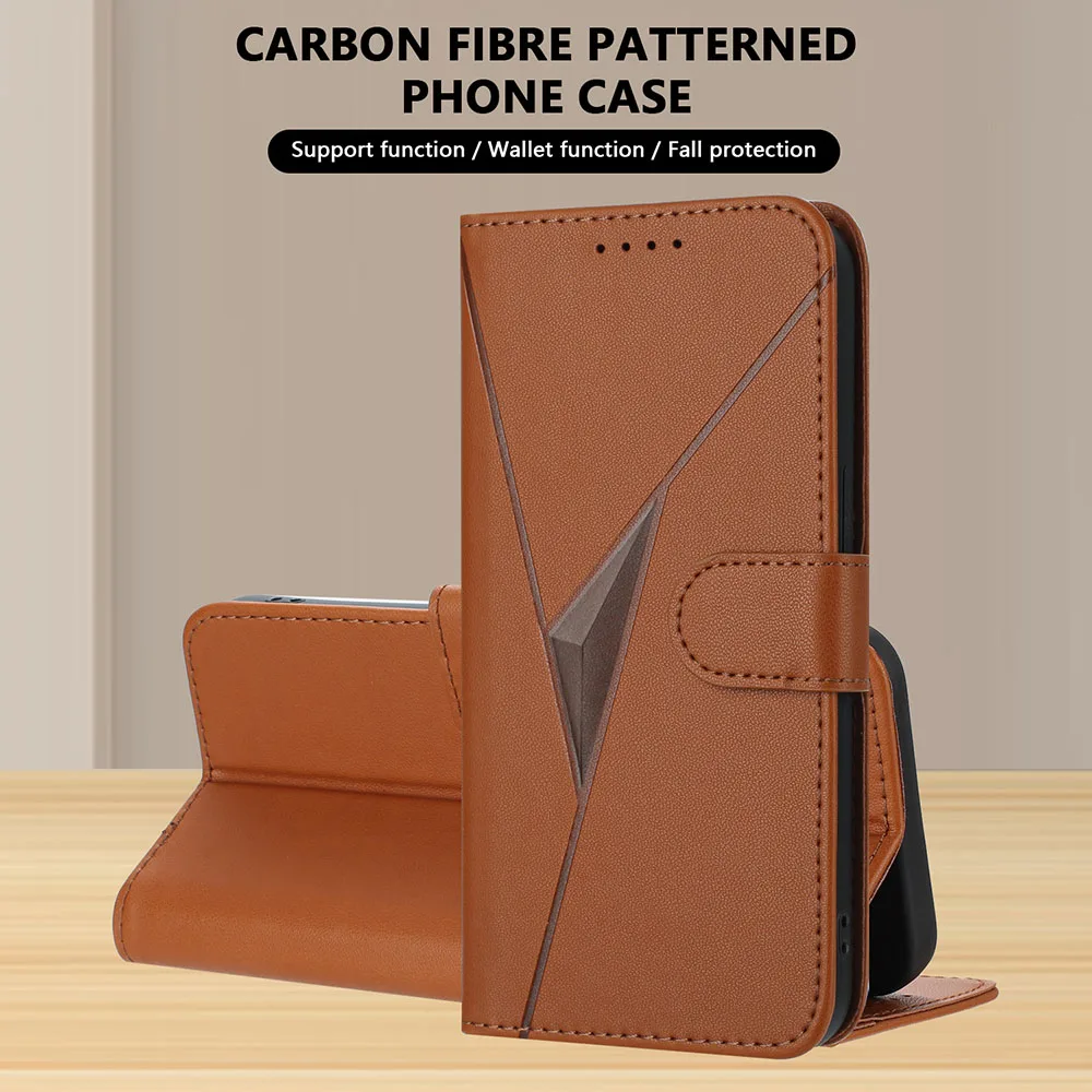 Elegant Luxury Leather Wallet Flip Case - Premium Back Cover