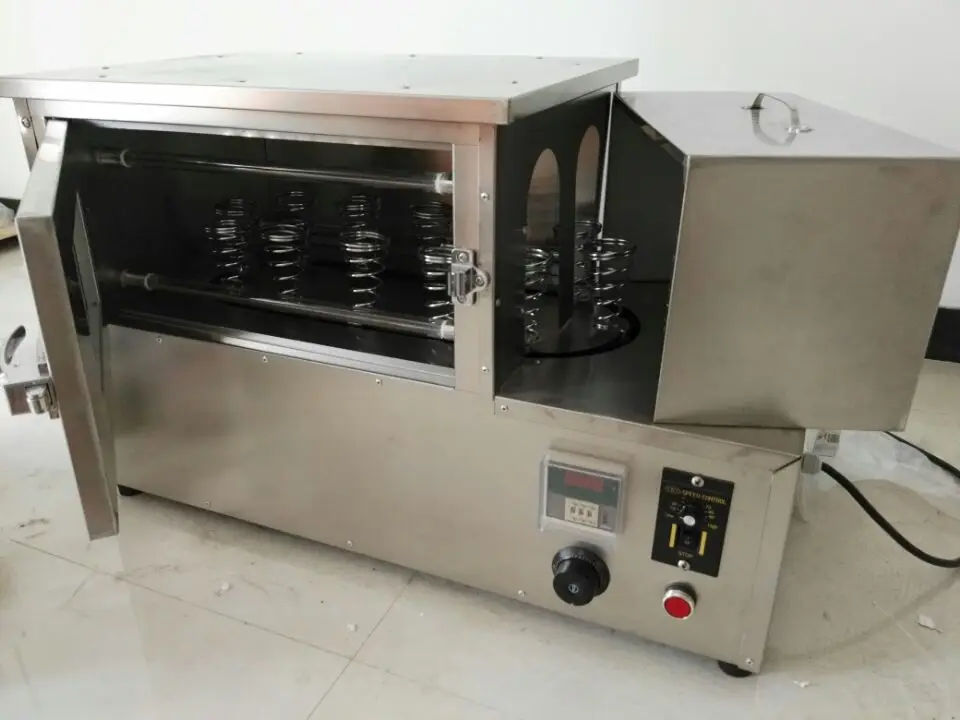 Description Picture 6 of itemElectric hot sale commercial household stainless steel rotating cone pizza maker oven machine