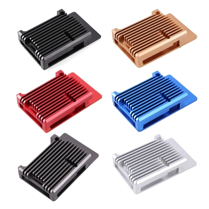 

Metal Enclosure Heat Sink Housing for RPI 4B Aluminum Alloy Case for Raspberry 4 Model B 4B Drop Shipping