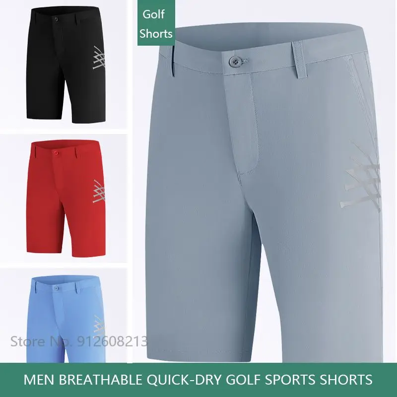 Summer Golf Clothing Men Breathable Golf Shorts Elastic Casual Outdoor