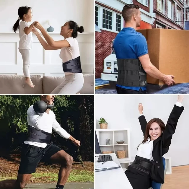 Back Brace for Lower Back Pain,Lumbar Support for Heavy Lifting Men Women,Breathable Waist Support Relief Sciatica,Herniated Dis 6