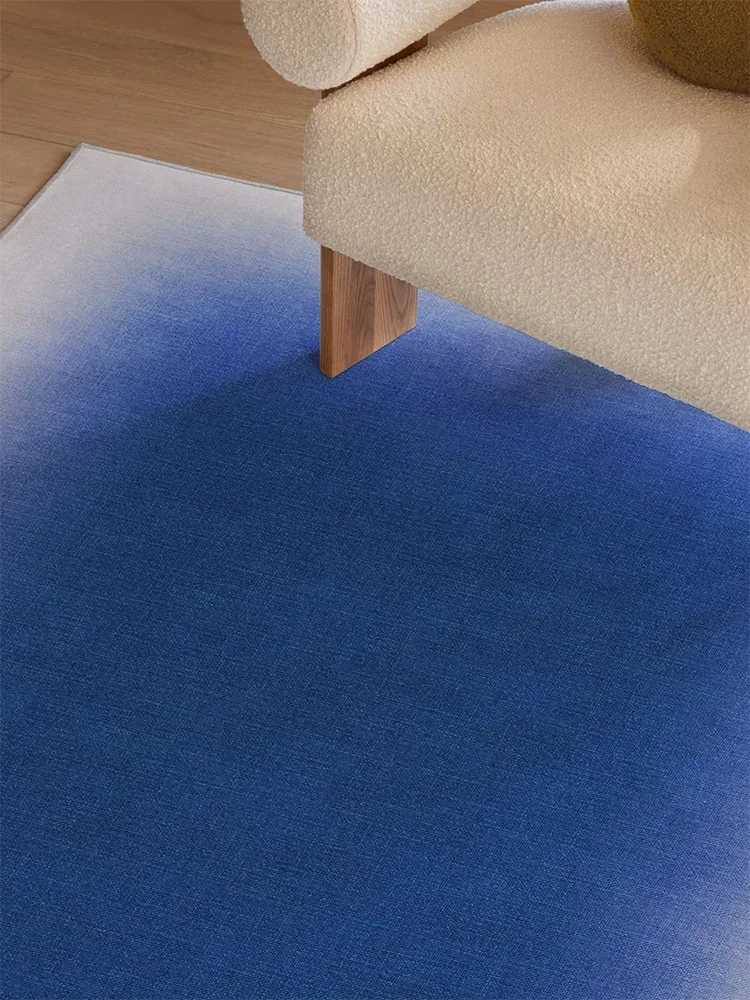Minimalist Gradient Color Living Room Carpets Creative Design Bedroom Bedside Carpet Easy To Care for Dirt-resistant Art Rug 양탄자 4
