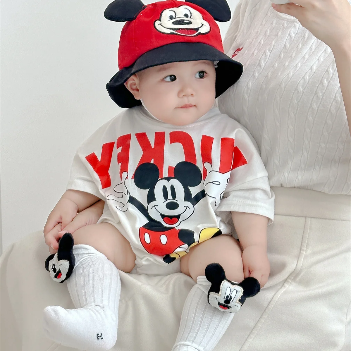 الصيف الوليد ارتداءها جورب قبعة 3 قطعة مجموعة الكر...