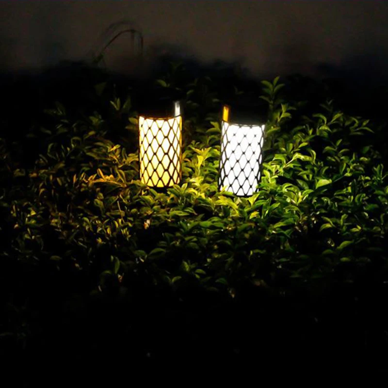 

4PCS Lawn Solar Lights Outdoor Waterproof Courtyard Garden Decoration Cylindrical Courtyard Lawn Layout Ground Insertion Light