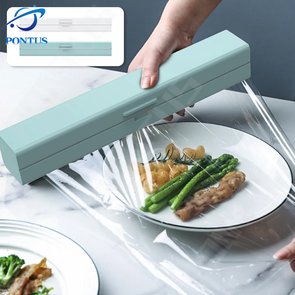 Plastic Wrap Cutter, Food Freshness Dispenser Preservative Film