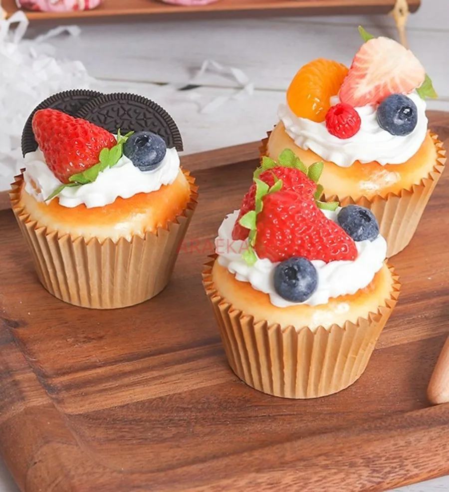 1pcs Paper cupcake model simulation cake dessert decoration model baking shop window display shooting props