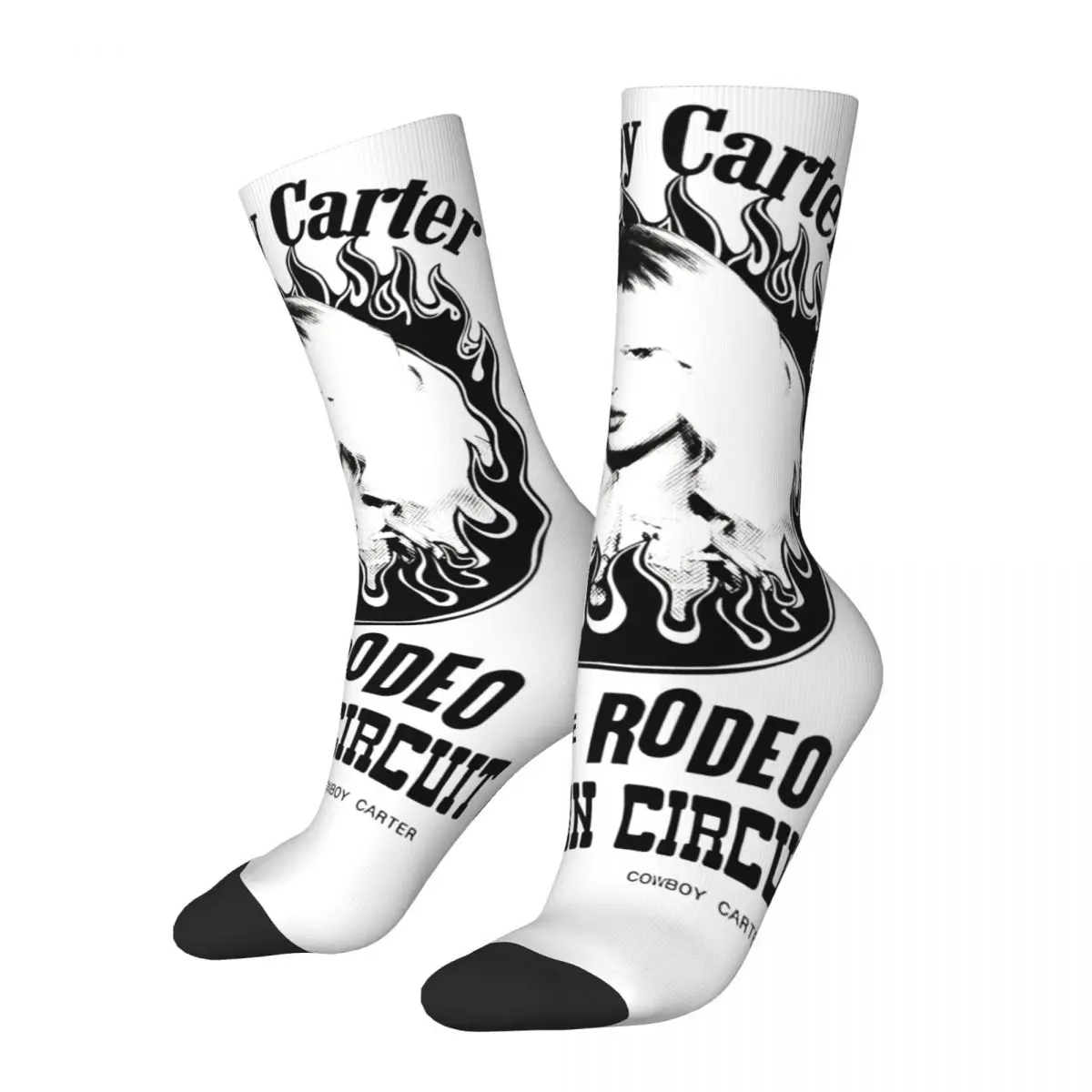 

Men's Women's Cowboy Carter Beyonce Pop Music Socks Comfortable Casual Socks High Quality Merch Middle Tube Socks