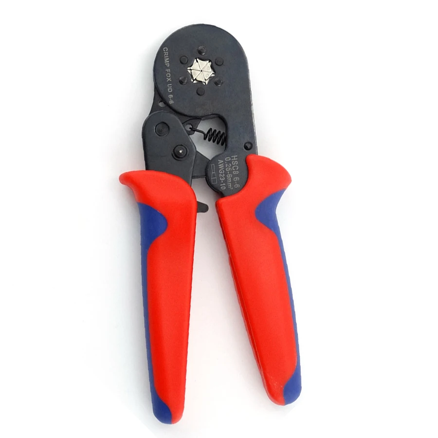 Adjustable Crimping Plier Tube Terminal Crimp Tool HSC8 6-6 0.25-6mm 23-10AWG
