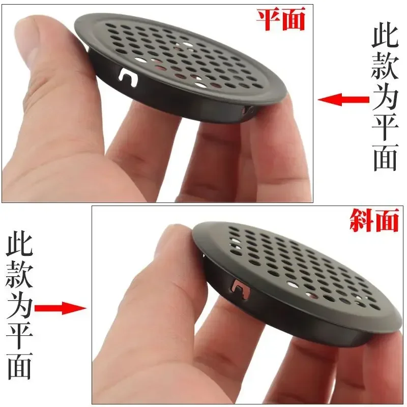 Air vent grille 10pcs round cabinet air duct vent Dia.19mm-53mm steel louver mesh hole plug decoration cover wardrobe grille ventilation systems