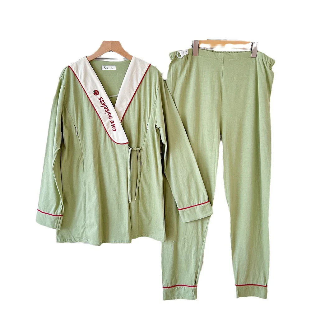 Strawberry Maternity Nightwear Cotton Gauze Pregnancy Postnatal Sleepwear Breastfeeding Pajamas Nursing Maternity Nightgown 6 Strawberry Maternity Nightwear Cotton Gauze Pregnancy Postnatal Sleepwear Breastfeeding Pajamas Nursing Maternity Nightgown - Image 6
