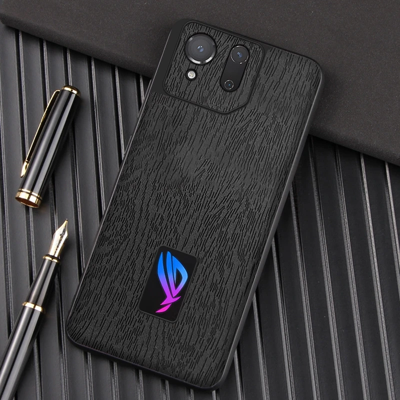Per Asus Rog Phone 8 Pro Custodia In Pelle Con Struttura In Legno Per Rog Phone 7 Pro Custodia Rigida Antiurto Per Pc Per Rog Phone8 7 6 5 Coque