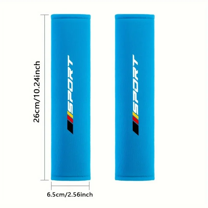 2-Pack Breathable Seat Belt Cushion Pads - Adjustable Soft Shoulder Pads with Universal Clip for Car Comfort & Fashion