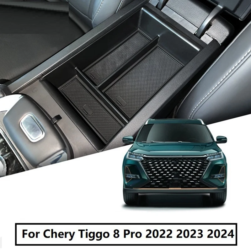 For Chery Tiggo 8 Pro Max Car Center Console Organizer Armrest Storage Box Tray Accessories