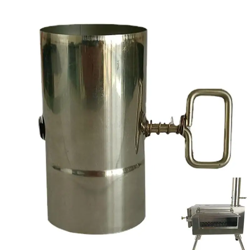Outdoor Stove Pipe Adjustable Chimney Pipe Stainless Steel Straight