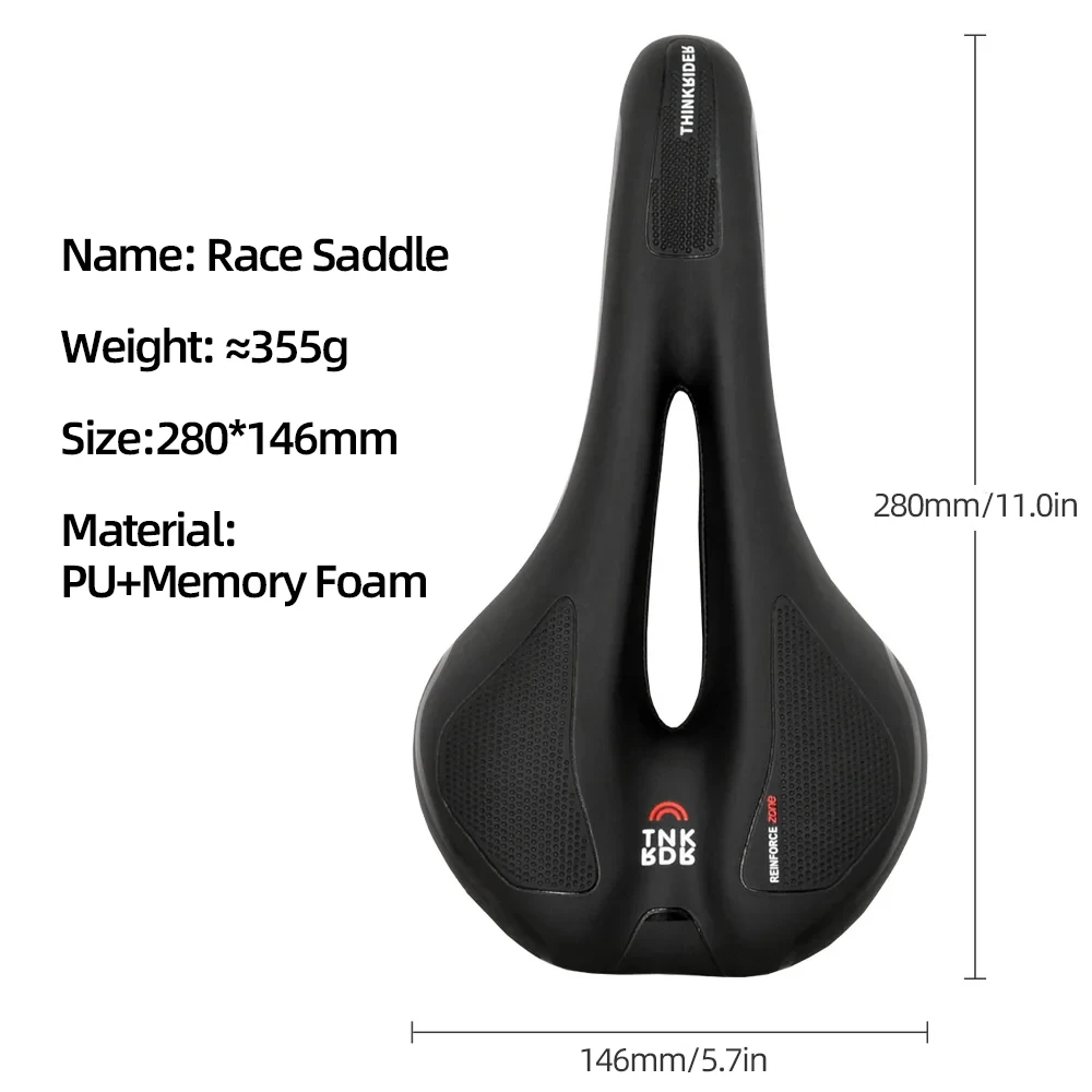 Comfortable Hollow Bicycle Saddle for Men and Women - Ideal for Mountain and Road Cycling