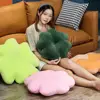Ornamental Four-Leaf Clover Plush Pillow Wide Use Throw Pillow Ultra Soft Plush Seat Cushion Household Accessory 2