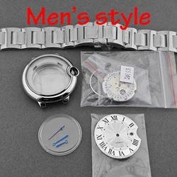 Couple - Style Stainless Steel Watch Case Set with Butterfly Clasp - NO LOGO (Men 4 - AUTOMATIC)