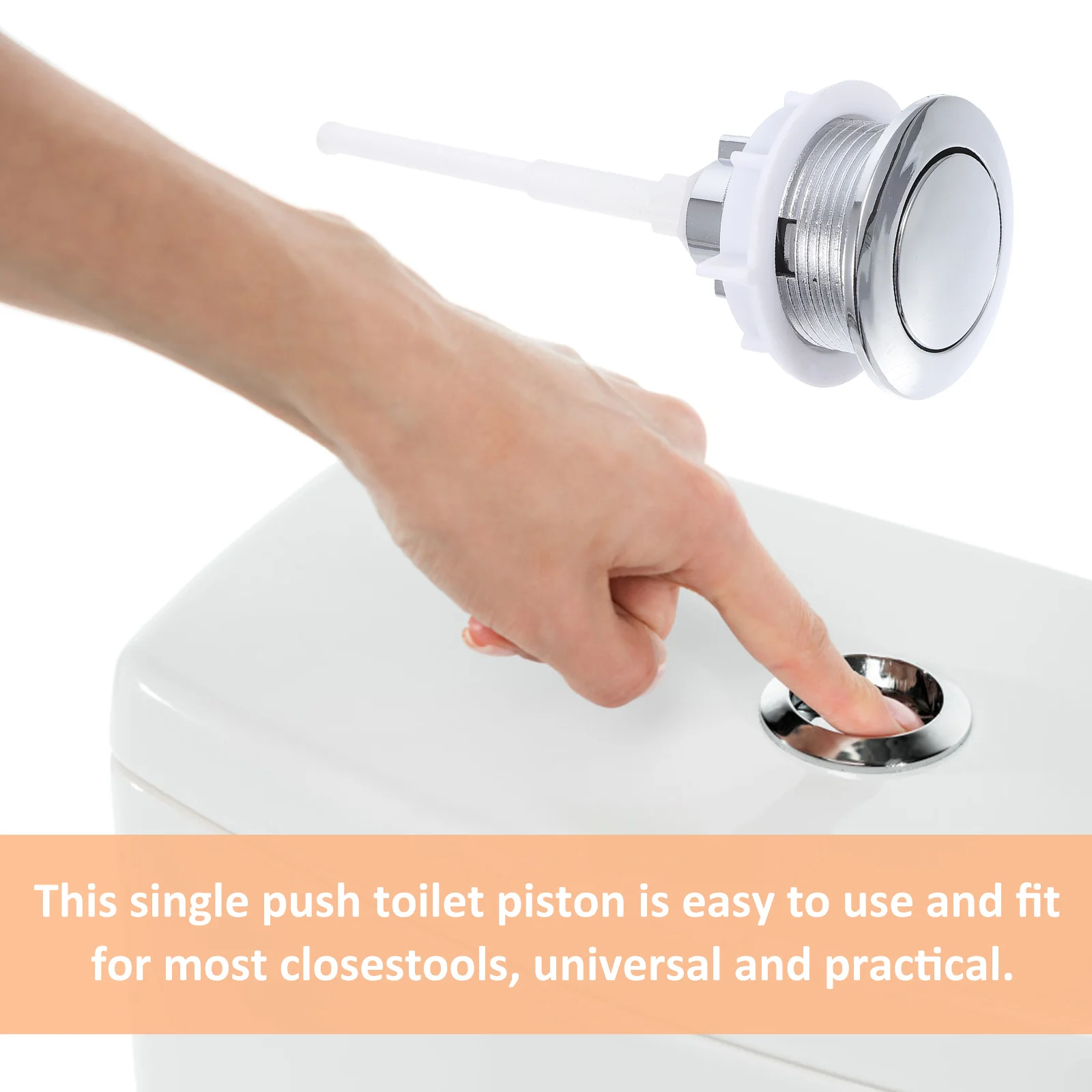 

Carafe Drying Stand Replacement Tank Button Toilet Water Universal Flush Accessory Household Closestool