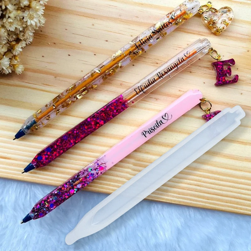 HandmadePenSiliconeMoldDIYEpoxyResinPenHolderResinCasting