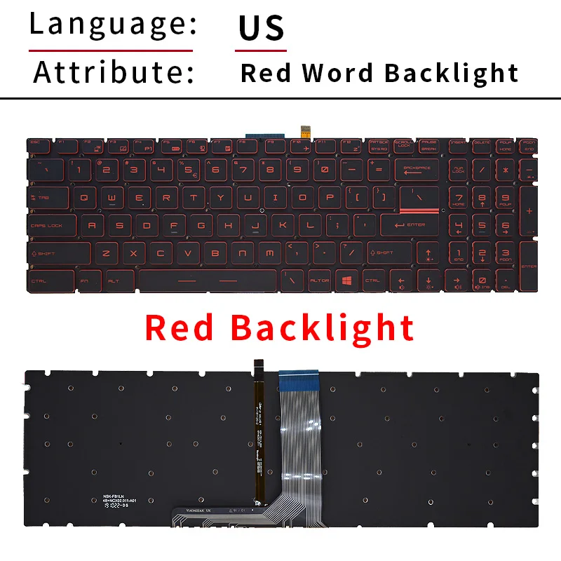 Teclado para Notebook Russo dos Eua com Luz de Fundo Ms16j5 Ms-1796 Ms-1799 Ms-16j9 Ms-16j9 Ms-16j9 Ms-16j9 Ms-16j9 us - Imagem 6