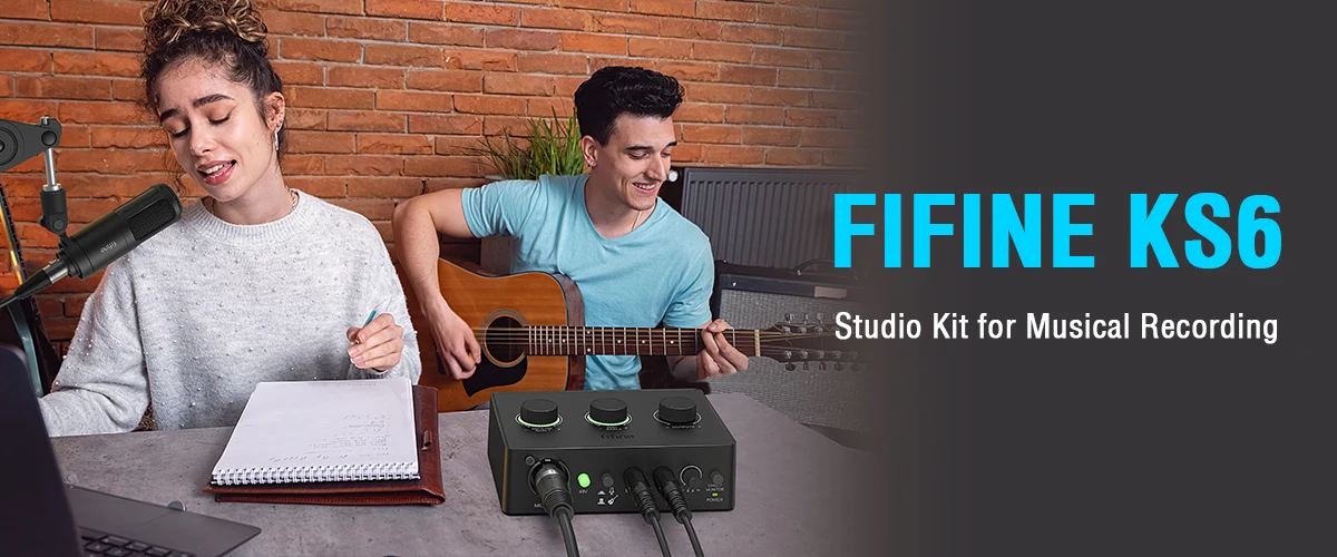 FIFINE Podcast Kit KS6