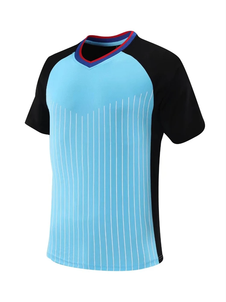 thumbnail image 1 of Camiseta de árbitro de baloncesto profesional para mujer y hombre, camiseta de árbitro de baloncesto, cuello en V, manga corta, camisetas de juez, uniforme deportivo de árbitro, 1 of 5