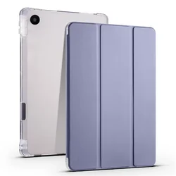 Durable 10.1 - Inch Tablet Case with Pencil Holder and Stand - TPU Back Cover Design - Lenovo Tab TB311FU (Lavender gray)