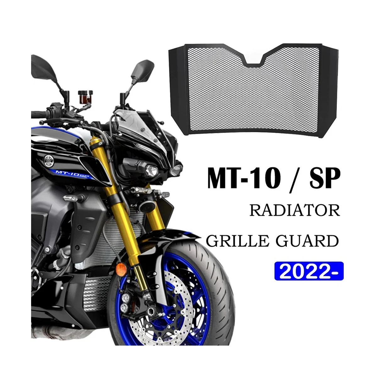 

Motorcycle Radiator Grille Guard Grill Protective Cover Protector for YAMAHA MT-10 MT10 SP Mt-10 2022 2023 Accessories