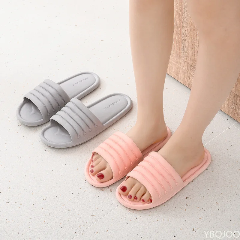 Zapatillas planas de goma eva para mujer y hombre, chanclas antideslizantes de baño, pantuflas para interior de de verano _ - AliExpress Mobile