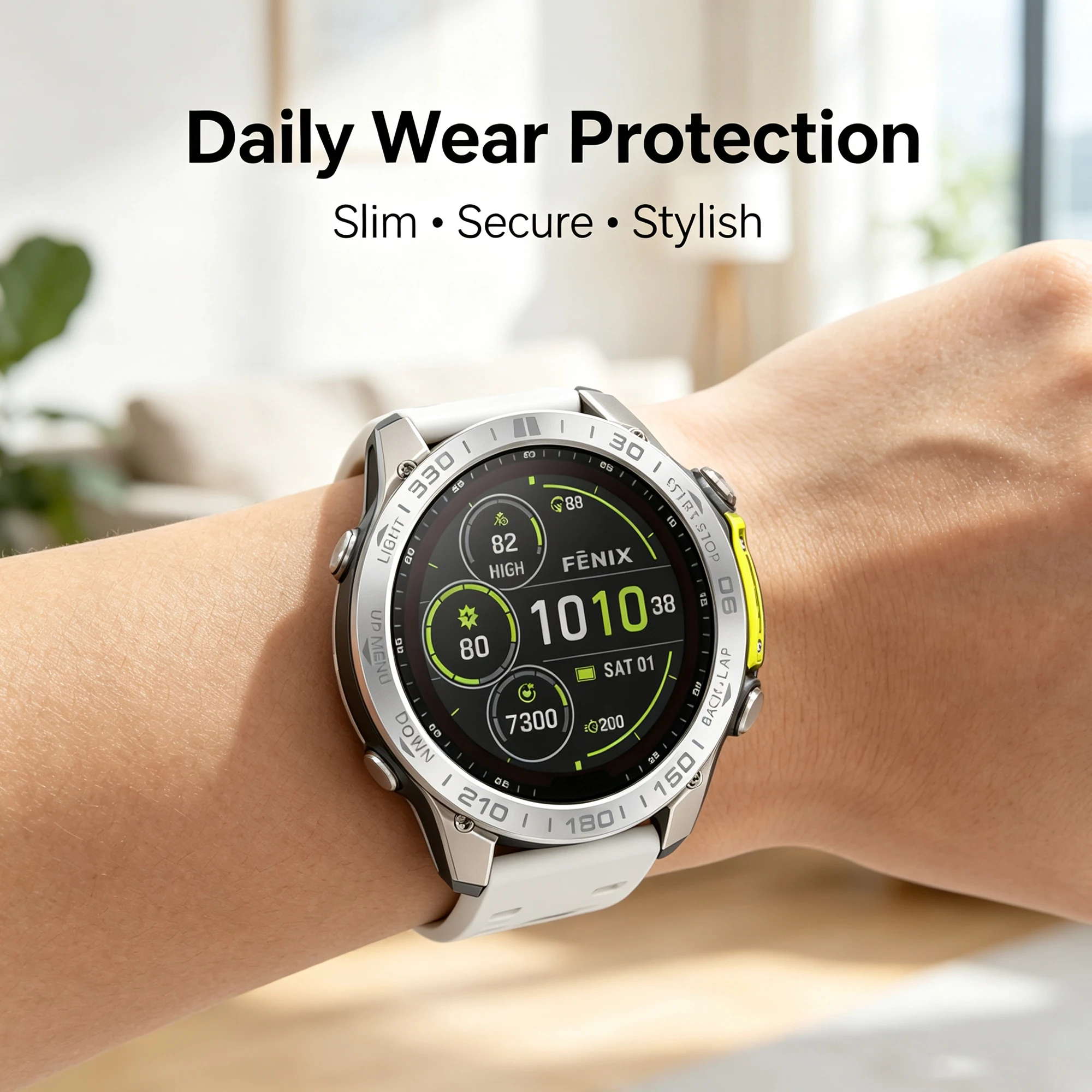 Sleek Metal Ring Bezel Protective Case