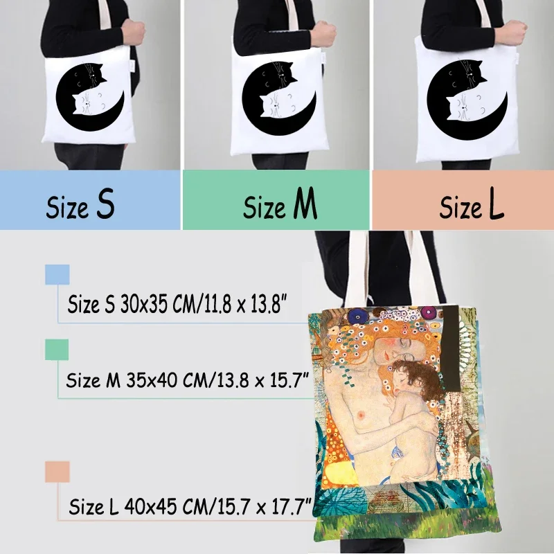 Personal Tote Bag Shopping Add Your Text Print Original Design Unisex Fashion Travel Canvas Shoulder Bags Outdoor Leisure