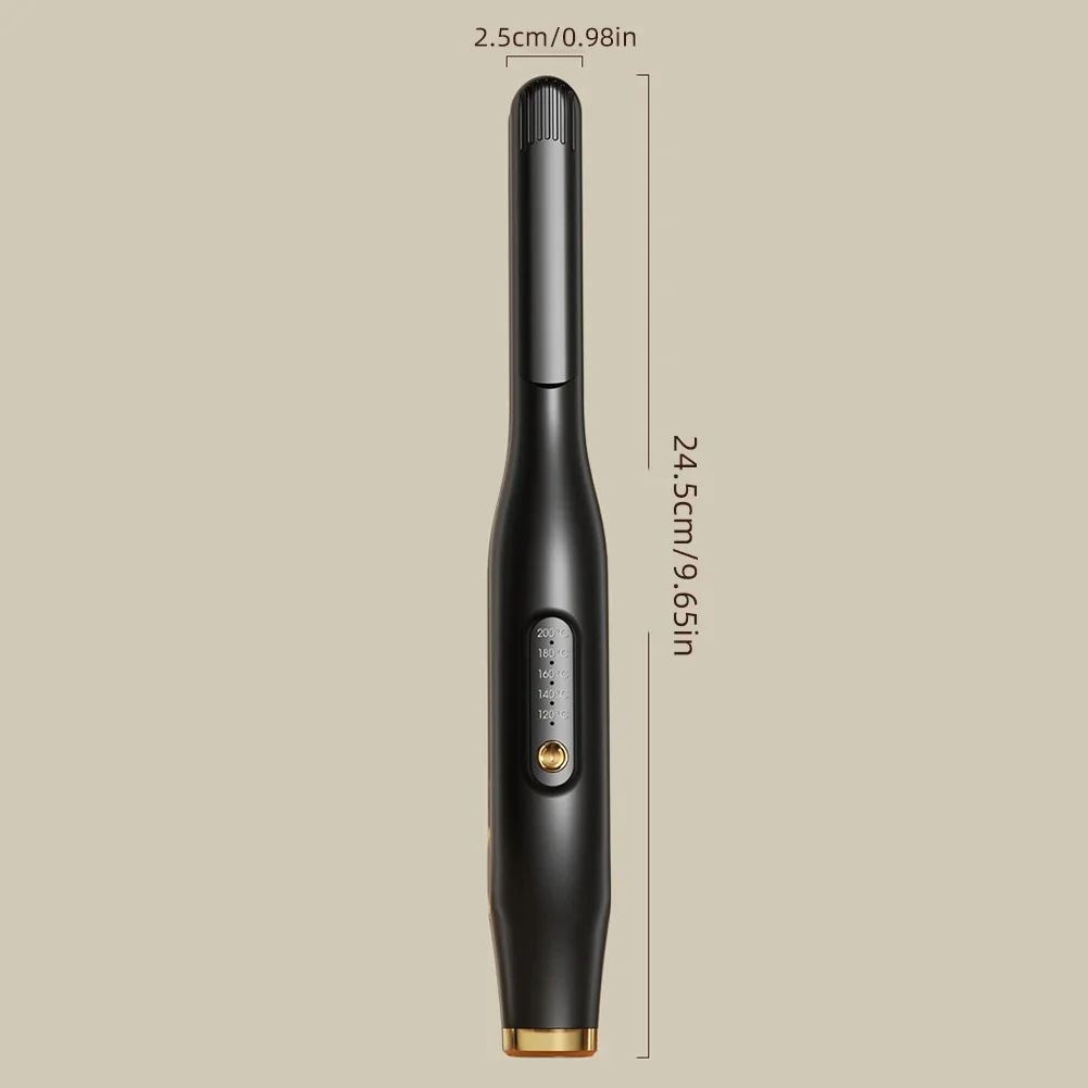 Men Short Hair Splint Curling Iron Adjustable Temperature Dual-purpose Hair Straightener Curling Iron Fluffy Hair Styling Tool 4