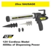 Engineering E12S20 B-Line Cordless Sausage Caulking Gun, No Drip, 12V, 20 oz 2