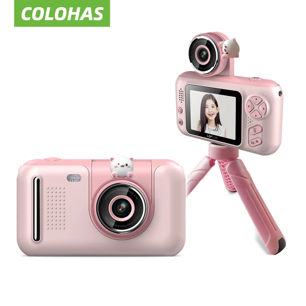 Kids Camera With Flipup Lens For Selfie Hd Digital Cameras For