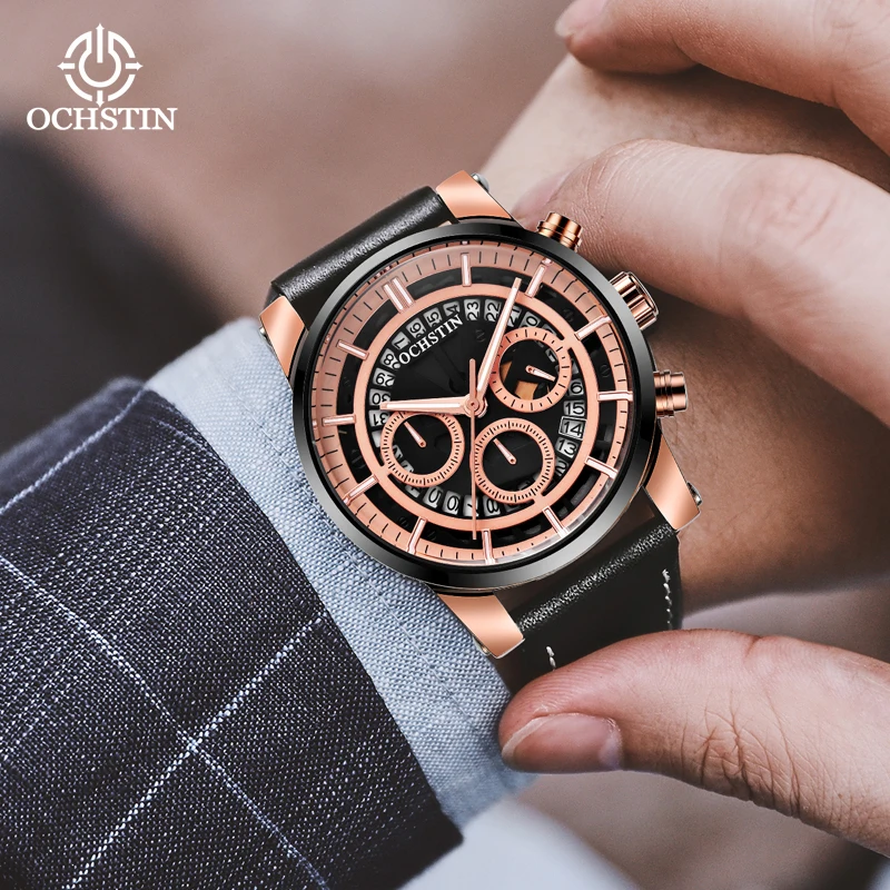 Ochstin original brand pilot series business high-end watches multi-functional quartz movement quartz men's watches