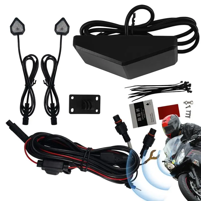 

Car Blind Spots Monitoring System Blind Spots Monitor Sensor LED Warning Light 65.62ft Universal Vehicle Blind Spots Monitor Kit